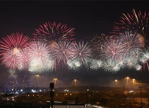 合阳县焰火晚会